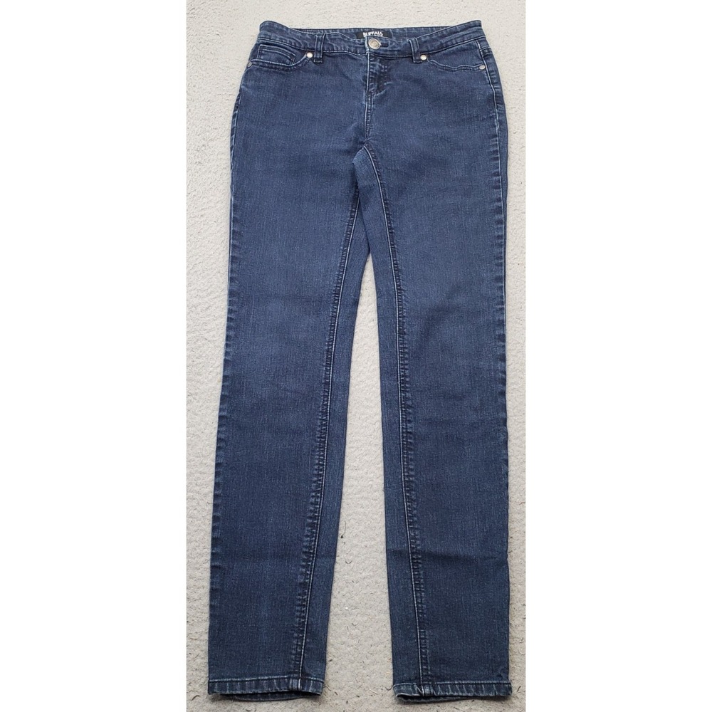 Buffalo David Bitton Francesca Jeans Women 2/26 Blue Mid-Rise Stretch Skinny Leg
